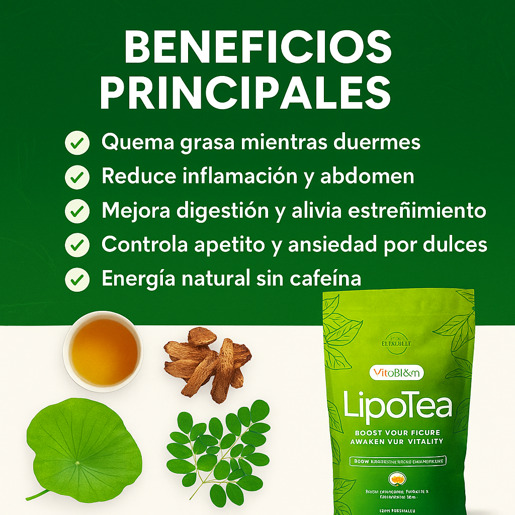 VitaBloom - LipoTea ⎸ Pierde Peso 14 Dias