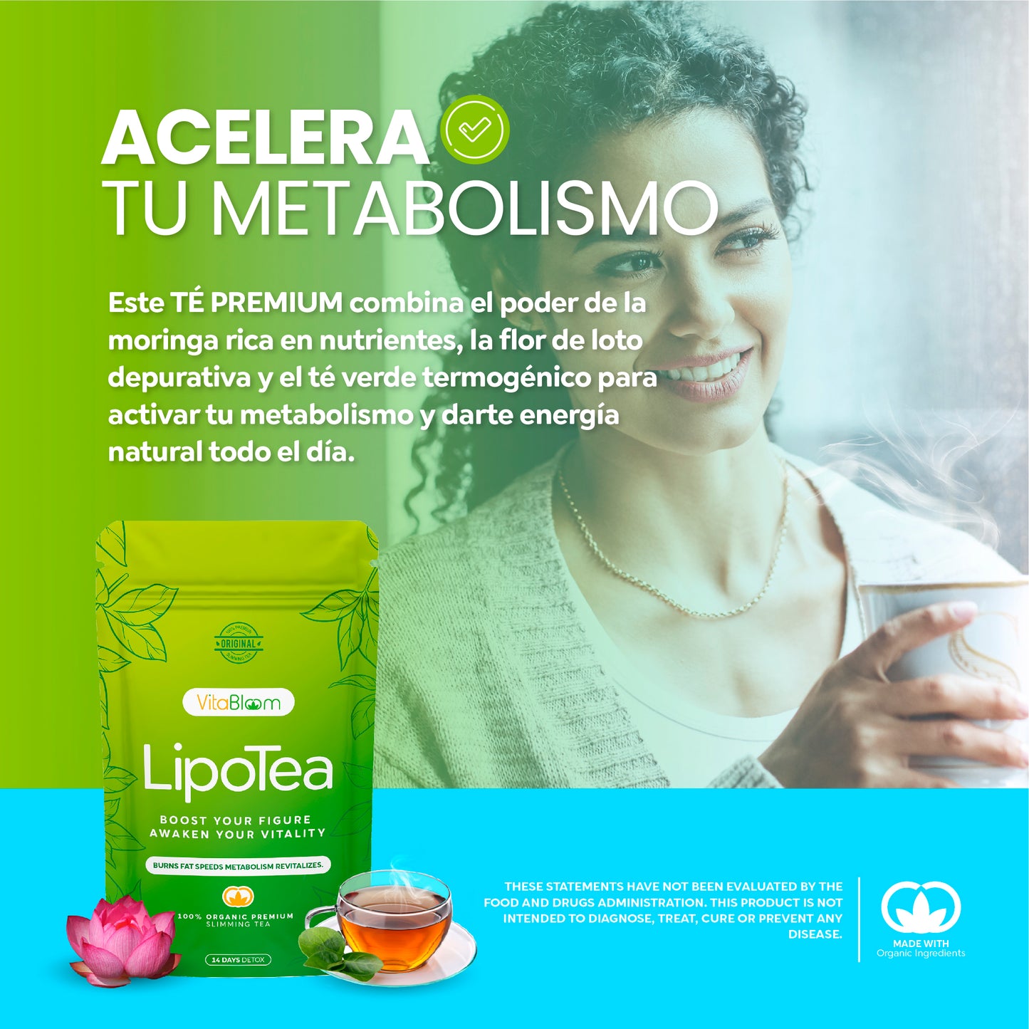 VitaBloom LipoTea ⎸ Pierde Peso Detox