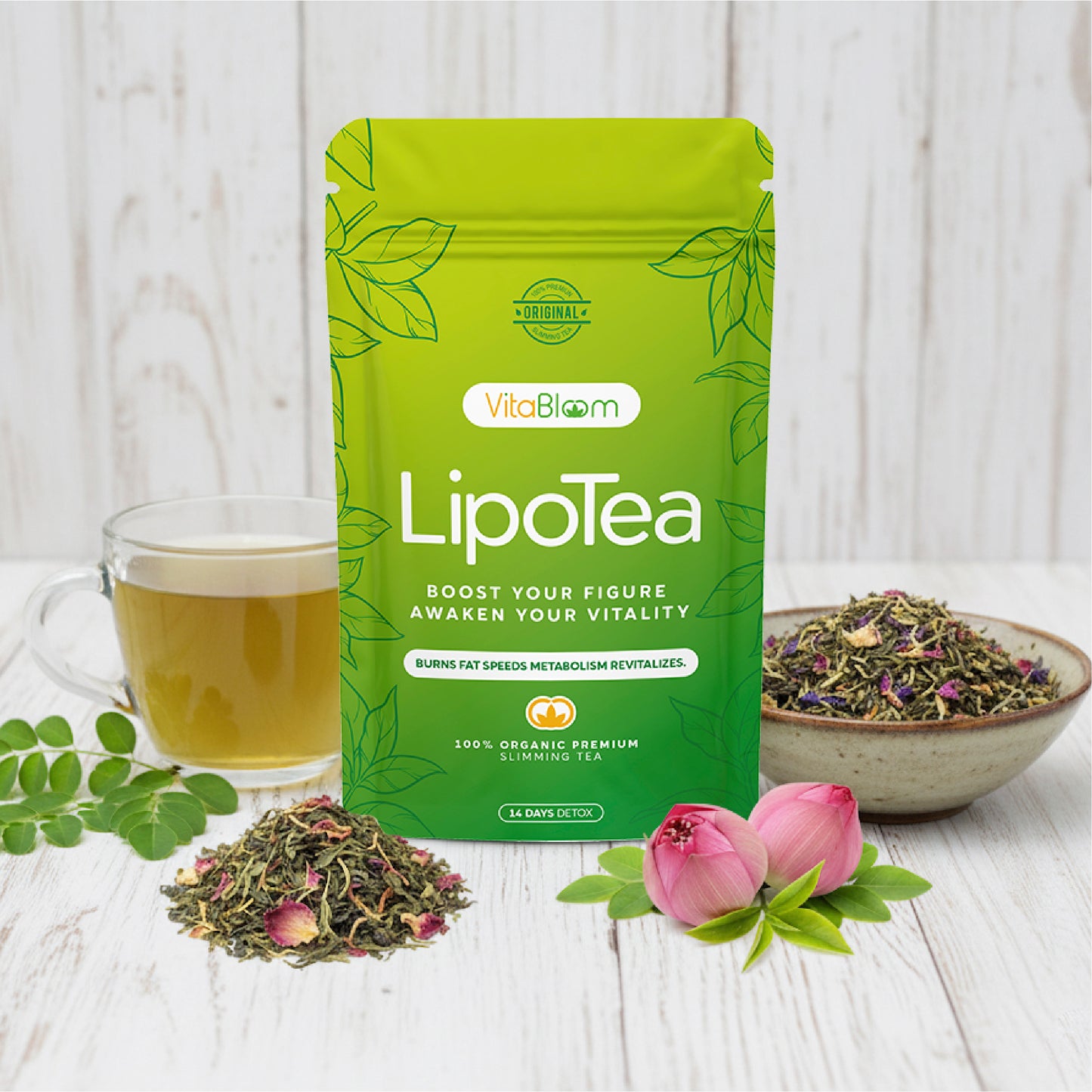 VitaBloom LipoTea ⎸ Pierde Peso Detox