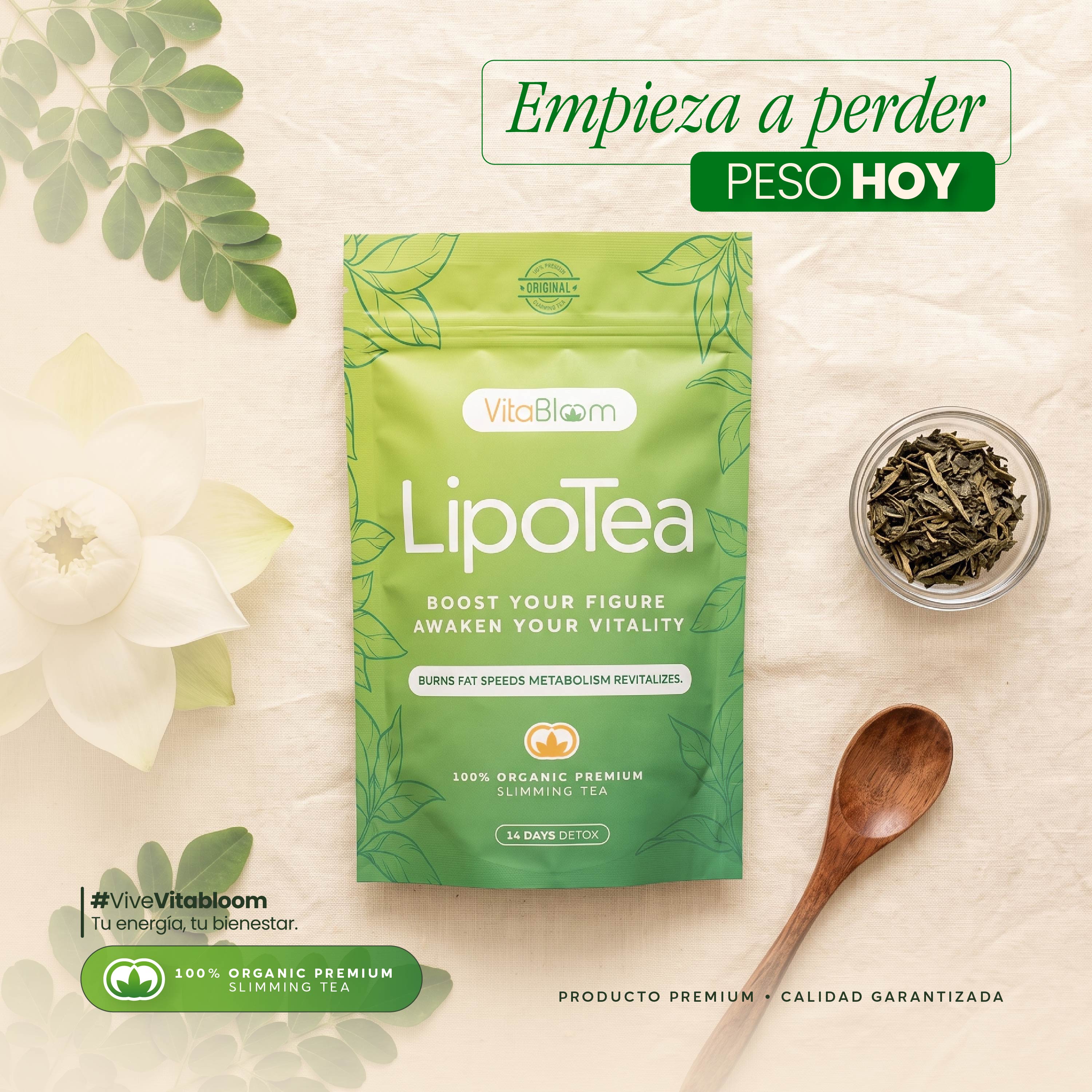 VitaBloom - LipoTea ⎸ Pierde Peso 14 Dias